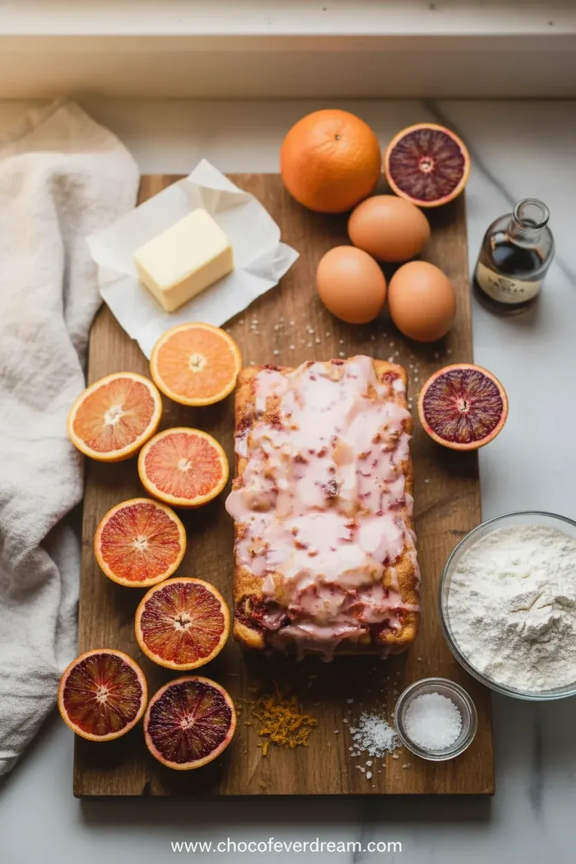 Blood Orange Loaf Cake – Moist & Citrusy – photo