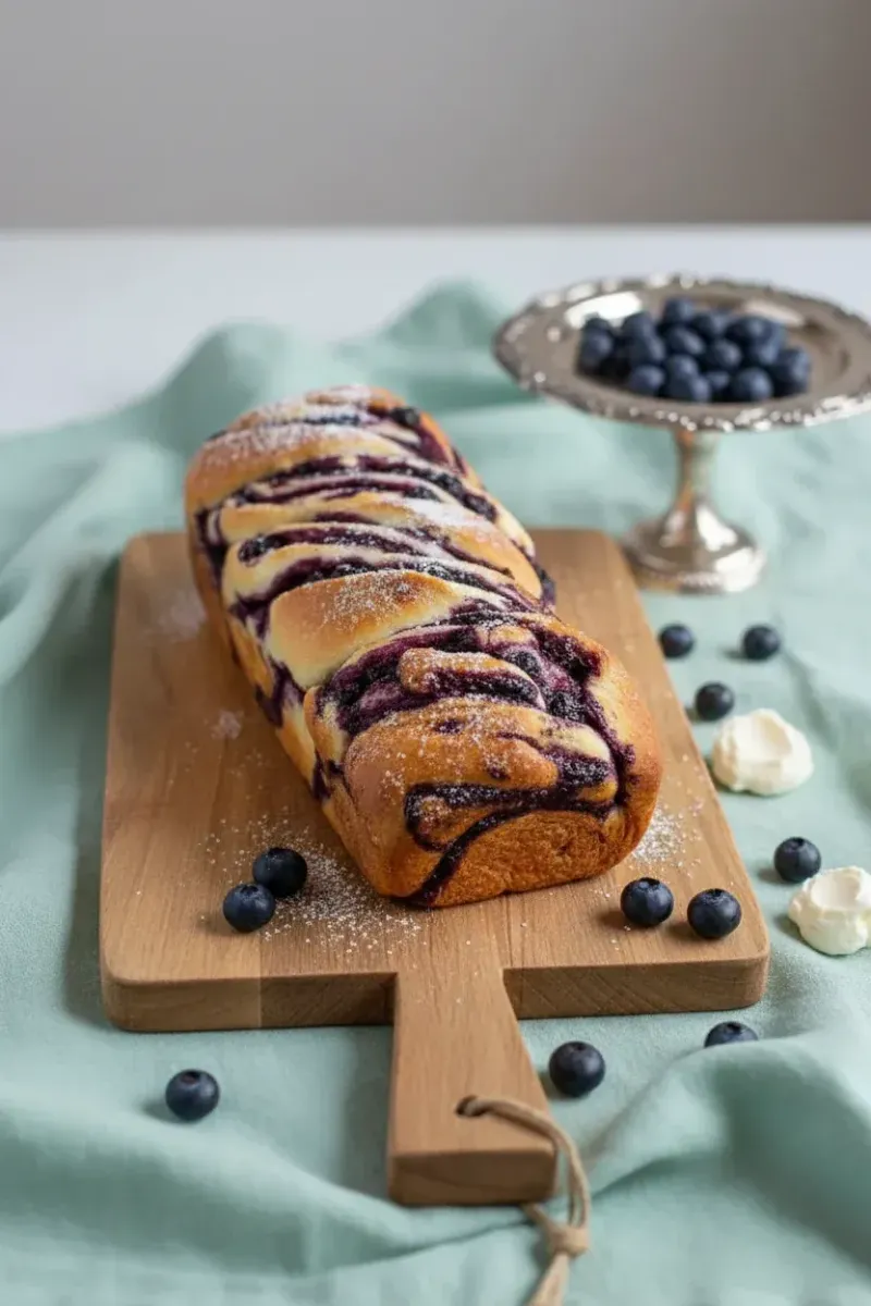 Blueberry Cream Cheese Babka