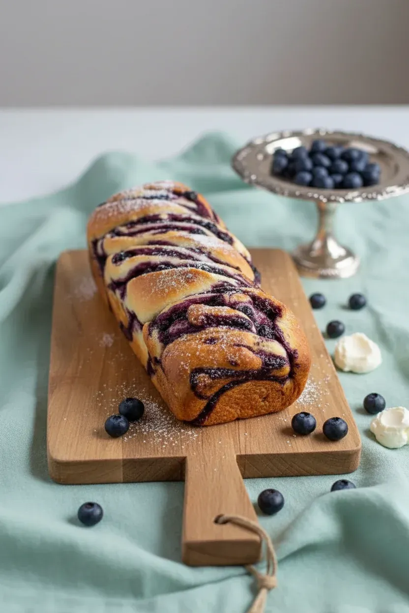 Blueberry Cream Cheese Babka
