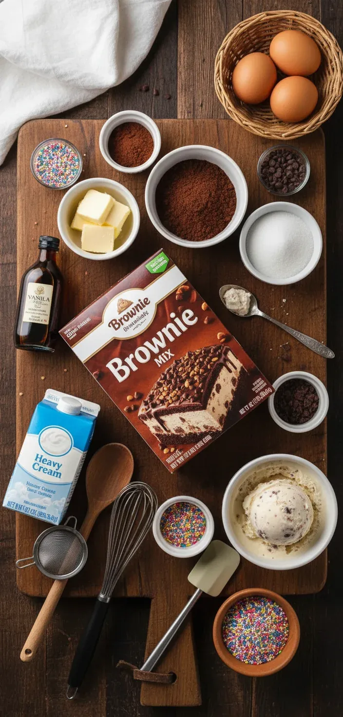 Brownie Ice Cream Cake – Easy Dessert Recipe – photo