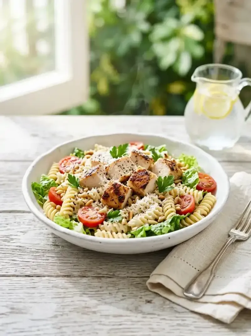 Chicken Caesar Pasta Salad
