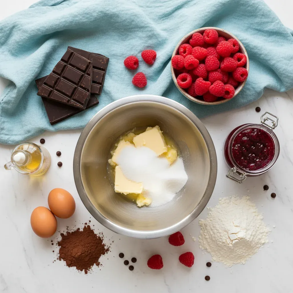 Chocolate Raspberry Cake – Rich Fruity Dessert – photo