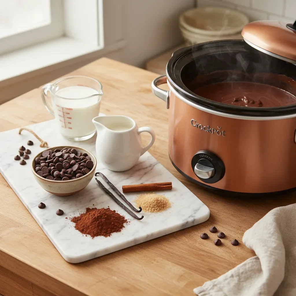 Creamy Crockpot Hot Chocolate – photo