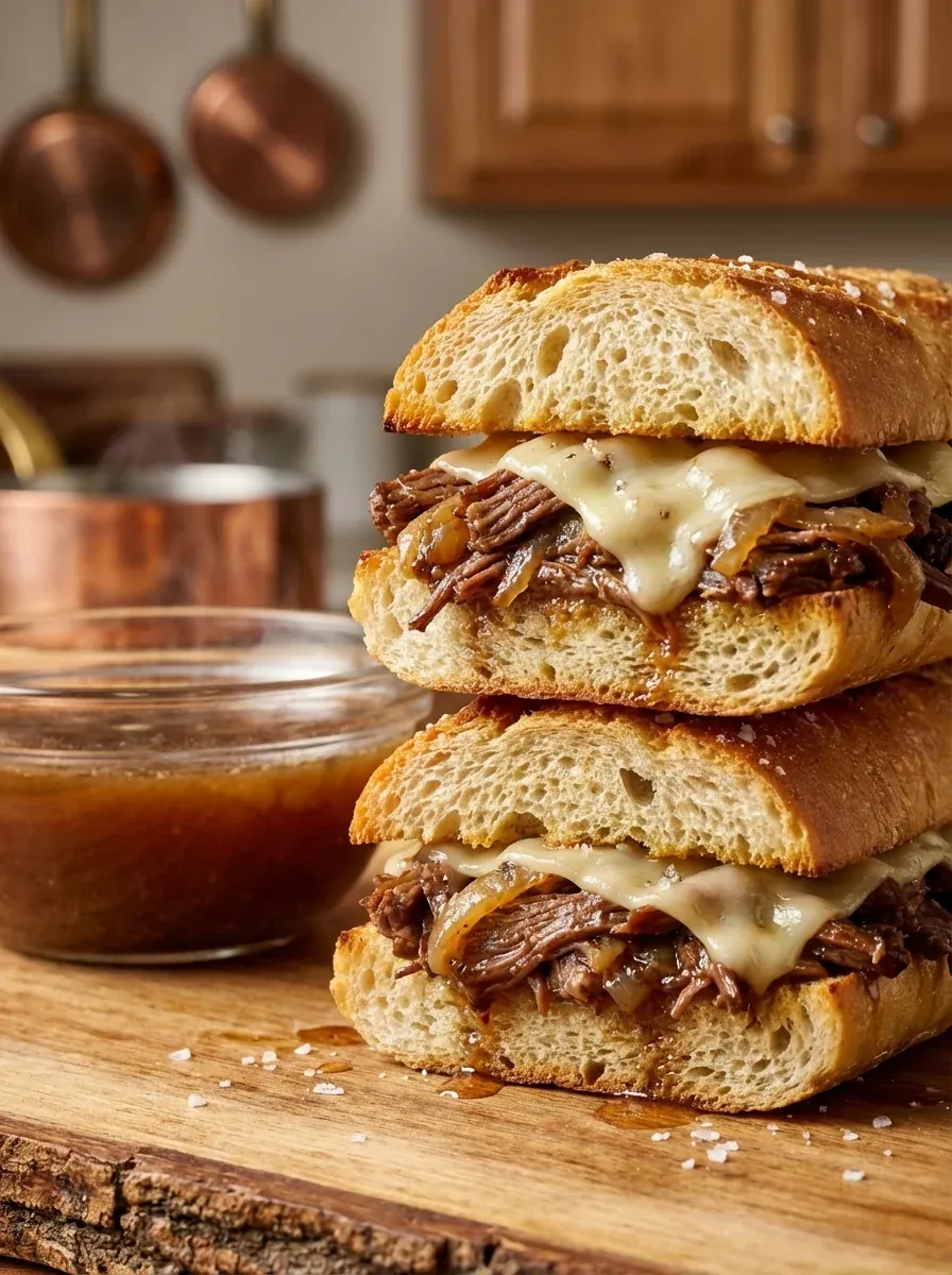 Crockpot French Dip Sandwiches – Easy Quick Recipe