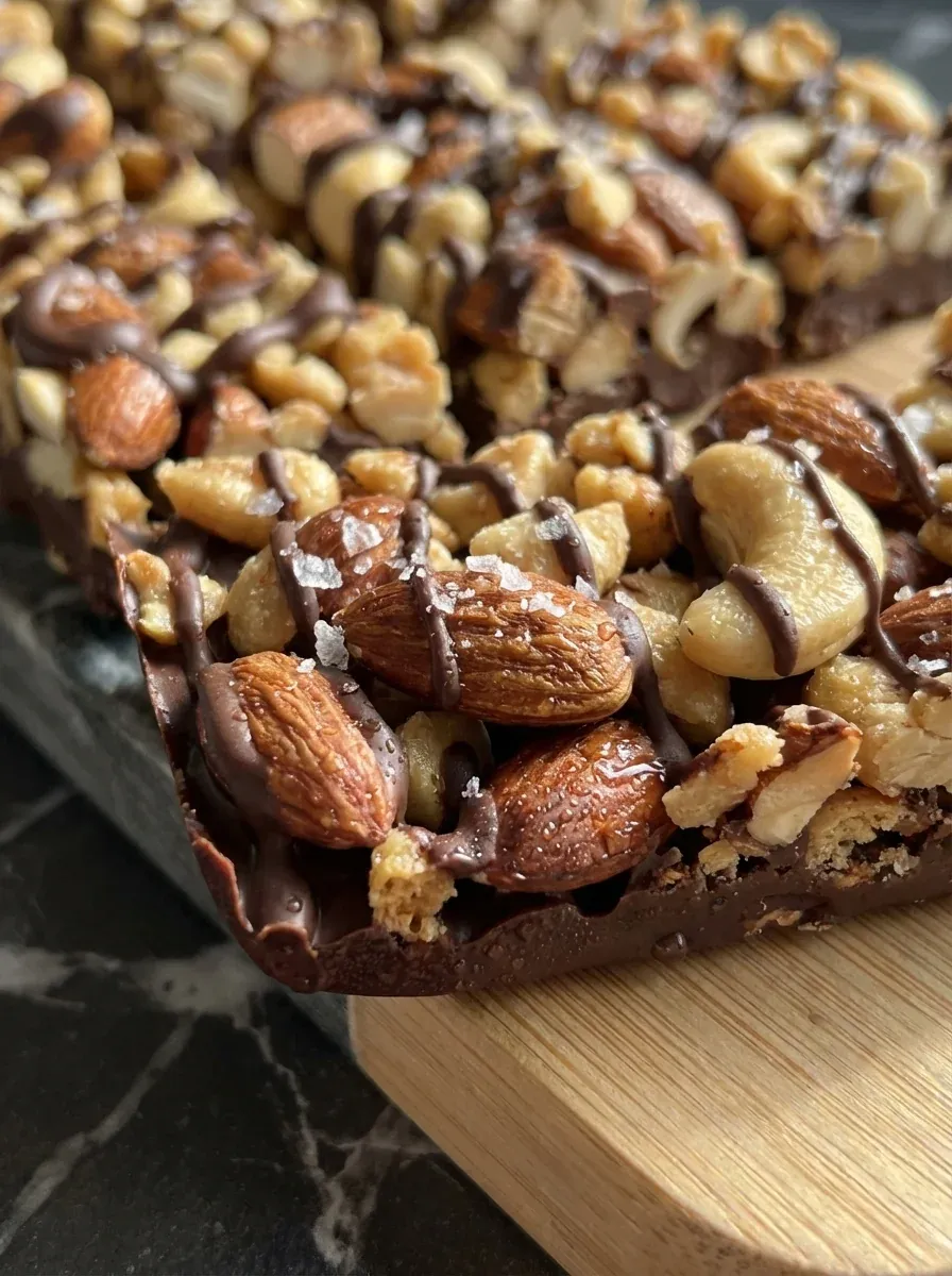 Dark Chocolate Sea Salt Nut Bars