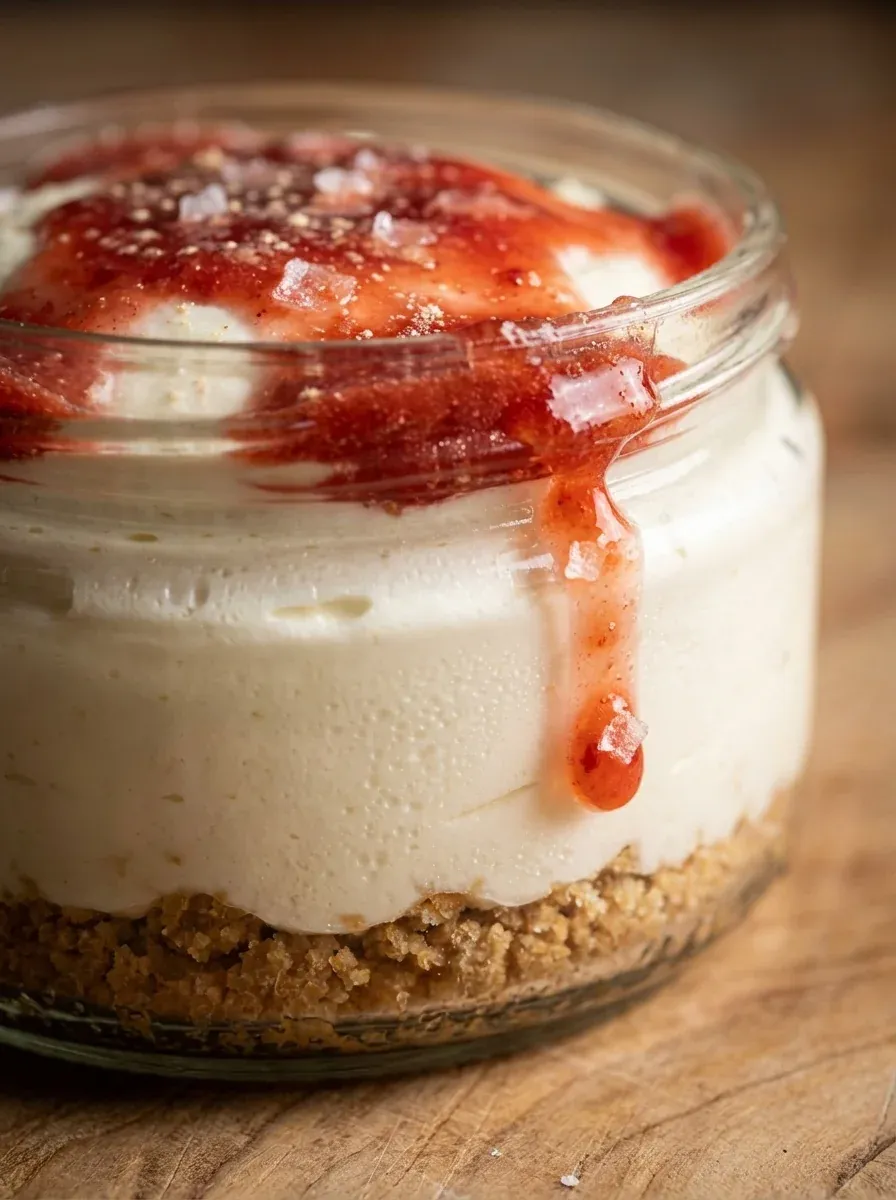 Easy High Protein Cheesecake Jars