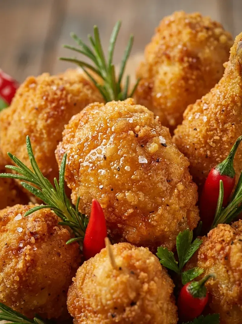 Fried Chicken Bouquet – Easy Snack Recipe