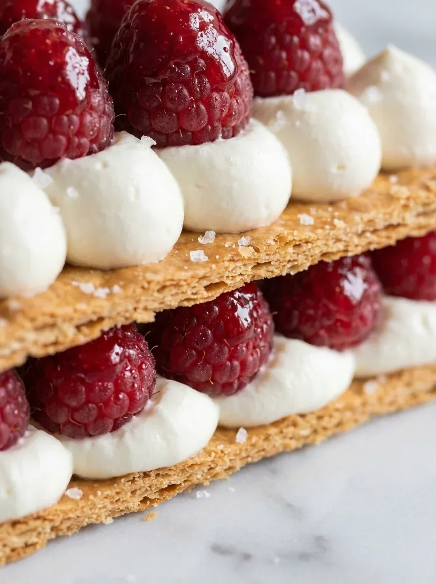 Raspberry Cream Napoleons – Easy Fancy Dessert